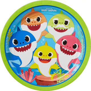 Baby Shark Dinner Paper Plates