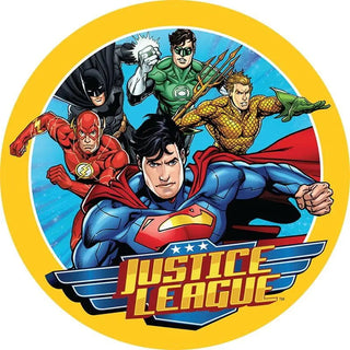 Justice League Edible Cake Image