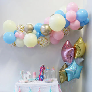 Gender Reveal Balloon Garland by Pop Balloons