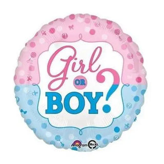 Anagram | Gender Reveal Girl or Boy Foil Balloon
