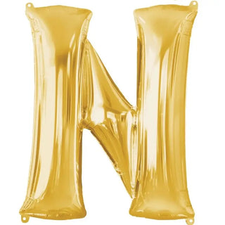 Anagram Gold Jumbo Letter Foil Balloon - N
