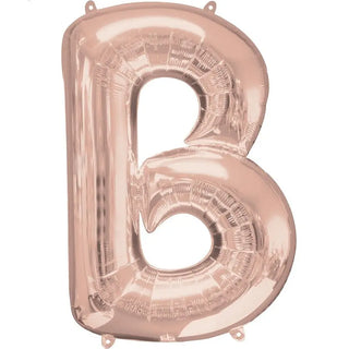 Anagram Rose Gold Jumbo Letter Foil Balloon - B