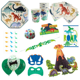 Deluxe Dinosaur Party Pack for 8 - SAVE 10%