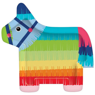 Amscan | Fiesta donkey piñata plates | Fiesta party supplies