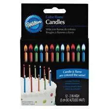Wilton Colour Flame Candles - Rainbow