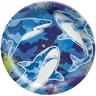 Shark Birthday Lunch Plates | Shark Party Supplies