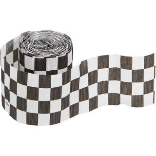 Checkered Crepe Streamer