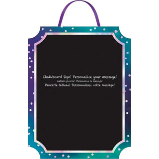 Amscan | Sparkling Sapphire Chalkboard | Aladdian party supplies