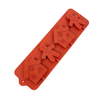 Gingerbread Man & House Silicone Mould | Christmas Baking Supplies NZ