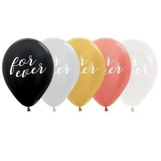 Sempertex | Metallic Forever Script Balloon | Wedding Party Theme & Supplies