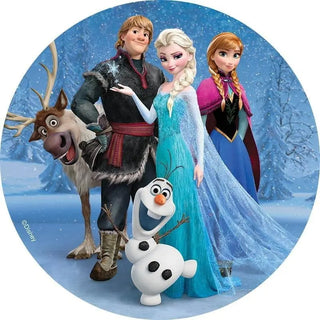 Frozen Group Edible Cake Image