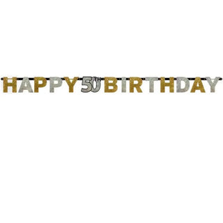 Amscan | Sparkling Black Confetti - Happy Birthday | Black & Gold Party Theme & Supplies