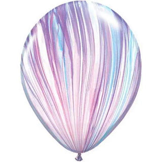 Qualatex | Fashion SuperAgate Balloon | Pastel Marble Balloon | Marble Party
