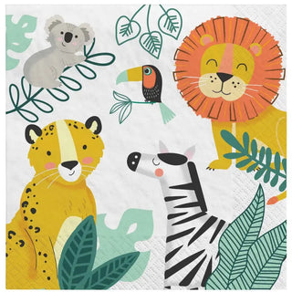 Get Wild Jungle Napkins | Jungle Animal Party Supplies