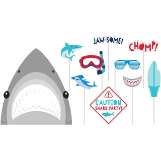 Shark Party Photo Booth Props | Shark Party Supplies