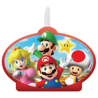 Super Mario Brothers Birthday Candle | Super Mario Brothers Party Supplies NZ