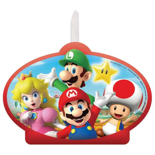 Super Mario Brothers Birthday Candle | Super Mario Brothers Party Supplies NZ