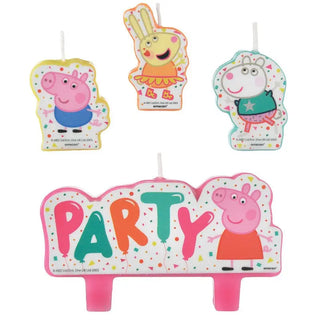 Peppa Pig Confetti Party Candle Set | Peppa Pig Party Supplies