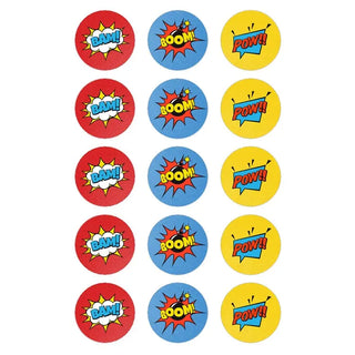 Superhero Sounds Edible Cupcake Images | Superhero Party Supplies