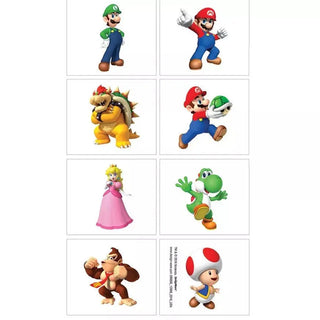 Super Mario Brothers Temporary Tattoos | Super Mario Brothers Party Supplies NZ
