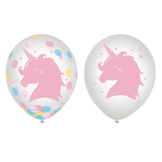 Magical Rainbow Unicorn Confetti Balloons | Unicorn Party Supplies NZ