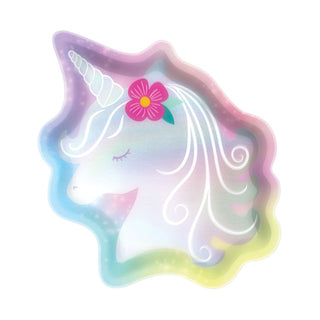 Enchanted Unicorn Shaped Plates | Unicorn Party Supplies NZ