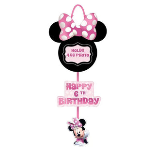 Amscan | minnie mouse forever customisable hanging sign | Minnie mouse party supplies NZ