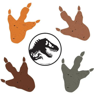 Amscan | jurassic into the wild t-rex footprints | jurassic world party supplies NZ
