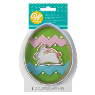Wilton | Bunny & Egg Cookie Cutter Set | Easter Baking Supplies NZ