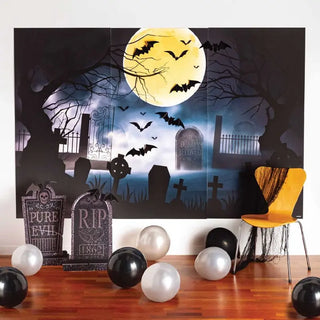 Graveyard Backdrop Kit | Halloween Decorations NZ