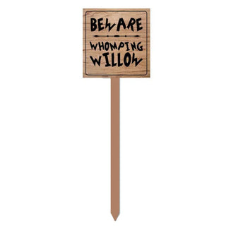 Harry Potter Beware Whomping Willow Sign | Harry Potter Party Supplies NZ