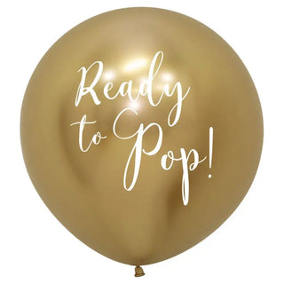 Sempertex | gold ready to pop giant balloon | Baby shower party supplies NZ