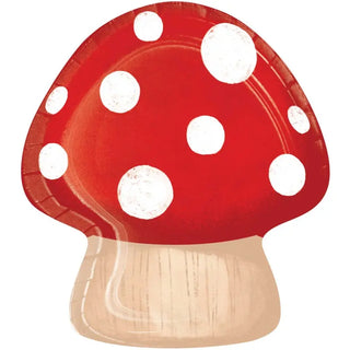 Unique | Woodland Fairy Toadstool Shaped Plates | Woodland Party Supplies NZ