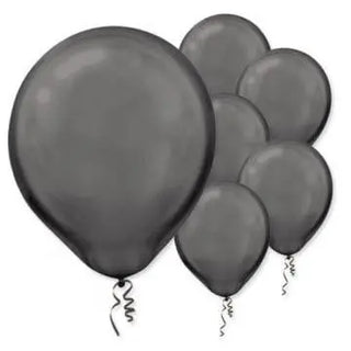 Amscan | Value Balloons Pack of 15 - Pearl Black