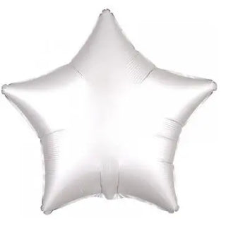Anagram | Satin Luxe White Star Foil Balloon | White Star Balloons
