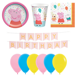 Peppa Pig Party Essentials for 8 - SAVE 17%