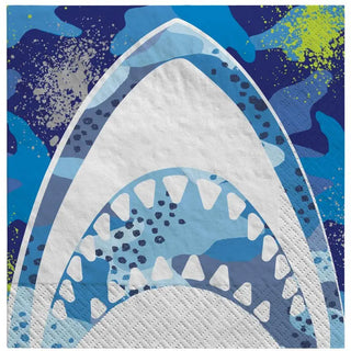 Shark Birthday Lunch Napkins | Shark Party Supplies