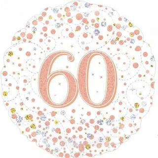 Rose Gold 60th Birthday Balloon | 60th Birthday Party Supplies