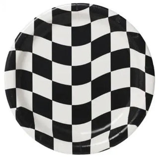 Unknown | Checkered Plates - Dinner | Racing Party Theme & Supplies |