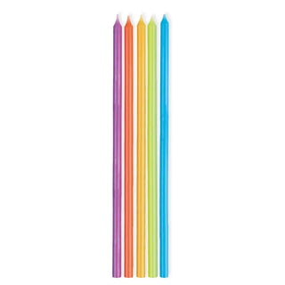 Rainbow Birthday Candles | Rainbow Party Supplies NZ