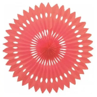 Five Star Hanging Fan 40cm - Coral | Mermaid Party Theme & Supplies