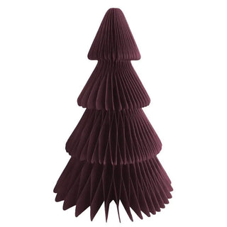 35cm Burgundy Christmas Tree Honeycomb Decoration | Christmas Decorations NZ