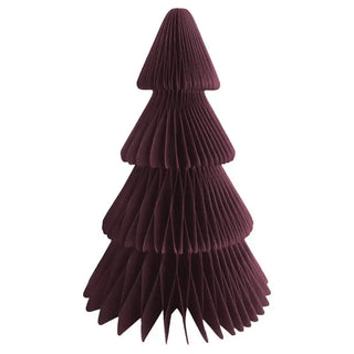 20cm Burgundy Christmas Tree Honeycomb Decoration | Christmas Decorations NZ
