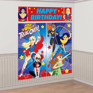 DC Super Hero Girls Scene Setter | Superhero Girls Party Supplies