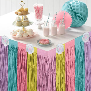 Enchanted Unicorn Table Skirt | Unicorn Party Supplies