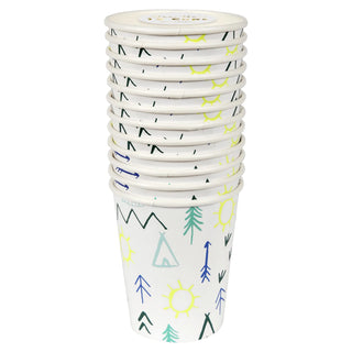 Meri Meri | Let's Explore Cups | Outdoors Party Supplies NZ