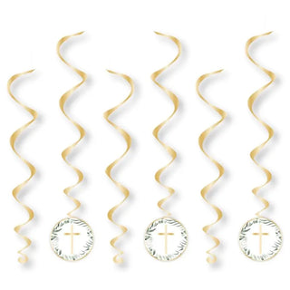 Botanical Celebration Hanging Swirl Decorations | Christian Party Supplies NZ