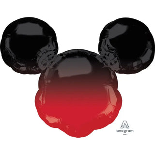 Mickey Mouse Forever Black & Red Ombre SuperShape Foil Balloon