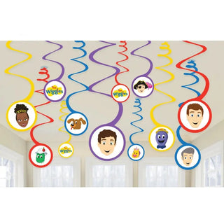 The Wiggles Hanging Swirl Decorations