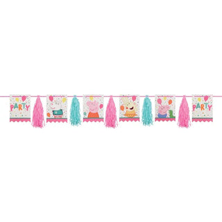 Peppa Pig | Confetti Glitter Tassel | Garland